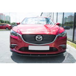 Накладка сплиттер на передний бампер на Mazda 6 GJ рестайл